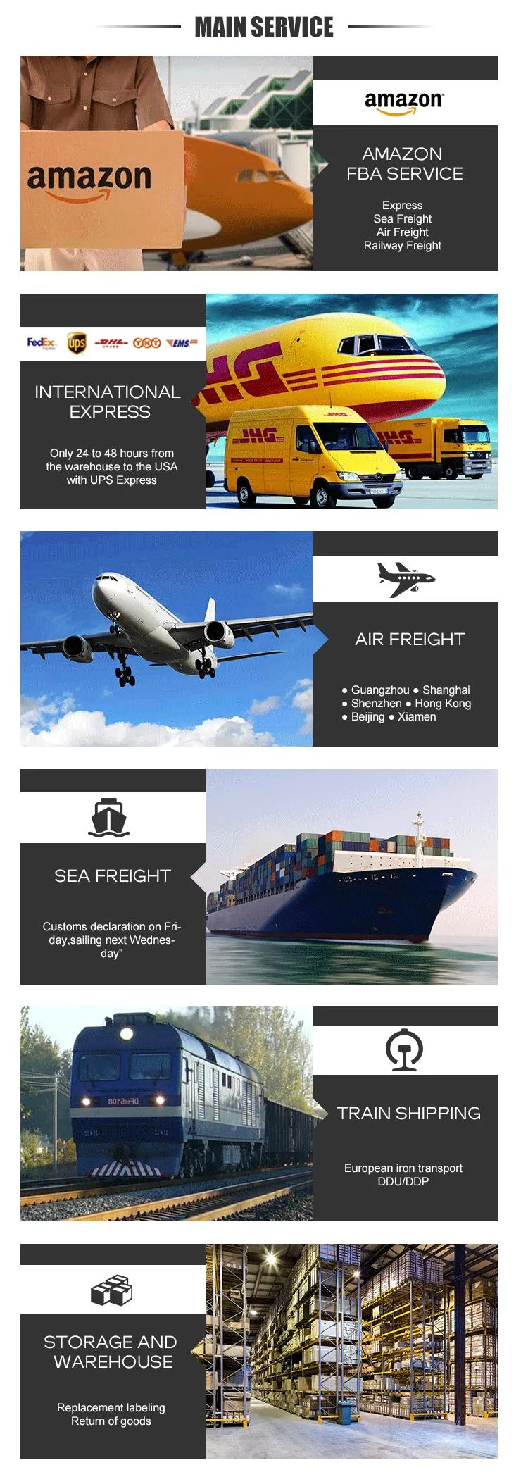 Alibaba/1688 Express Forwarder,Air/Sea Freight/Shipping Container FCL/LCL Agent From China to Nigeria,Abuja,Lagos Amazon/Fba DDP Door to Door Logistics DHL/UPS